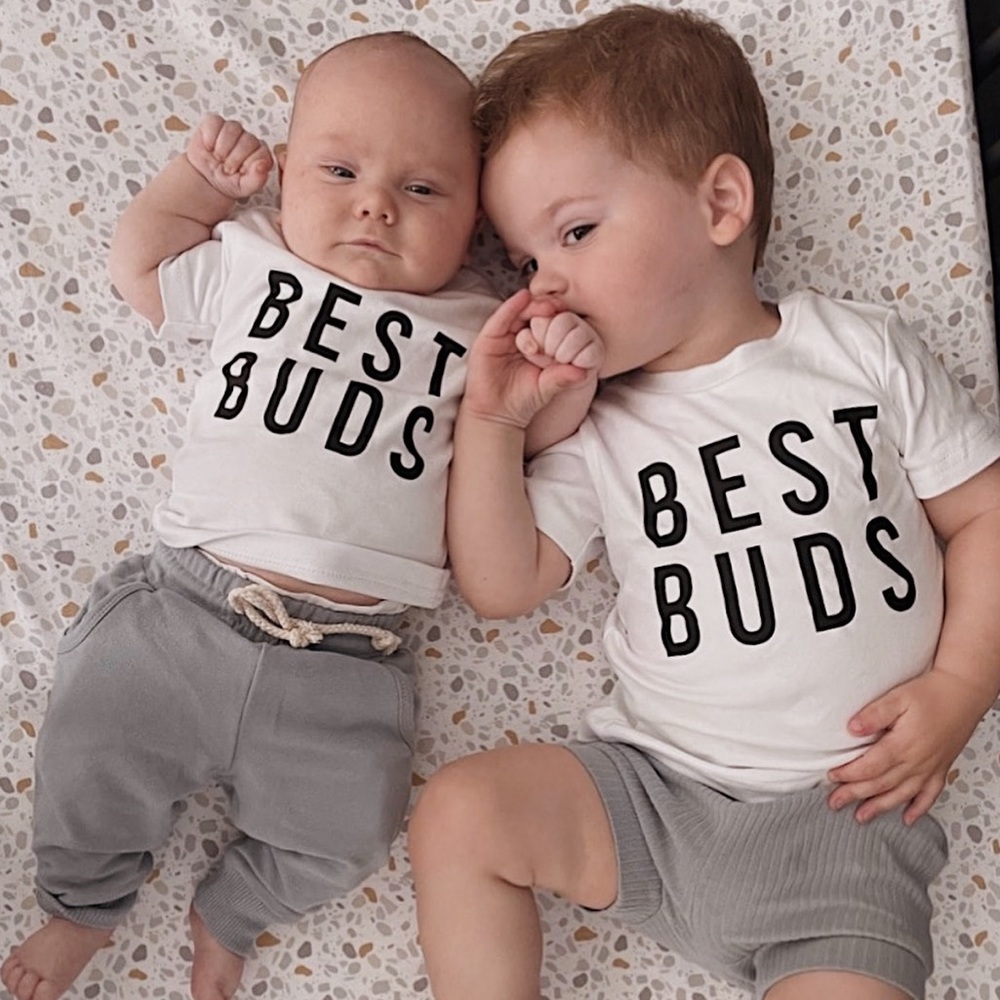 BEST BUDS | Blush Lotus Baby Toddler Organic Graphic Tee